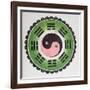 Taijitu, Traditional Symbol Representing the Principles of Yin and Yang-null-Framed Giclee Print