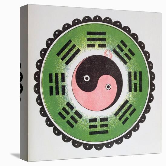 Taijitu, Traditional Symbol Representing the Principles of Yin and Yang-null-Stretched Canvas