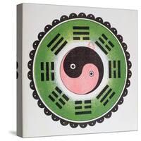 Taijitu, Traditional Symbol Representing the Principles of Yin and Yang-null-Stretched Canvas