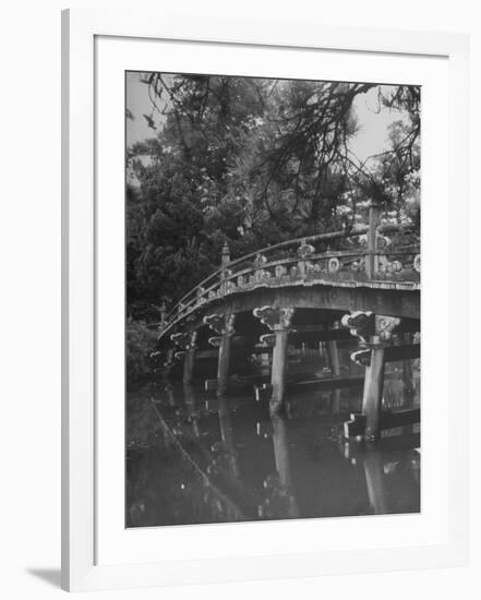 Taikobashi Bridge in the Kyoto Imperial Gardens-Dmitri Kessel-Framed Photographic Print