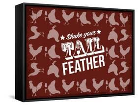 Tail Feather-null-Framed Stretched Canvas