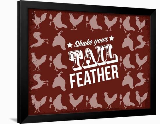 Tail Feather-null-Framed Giclee Print