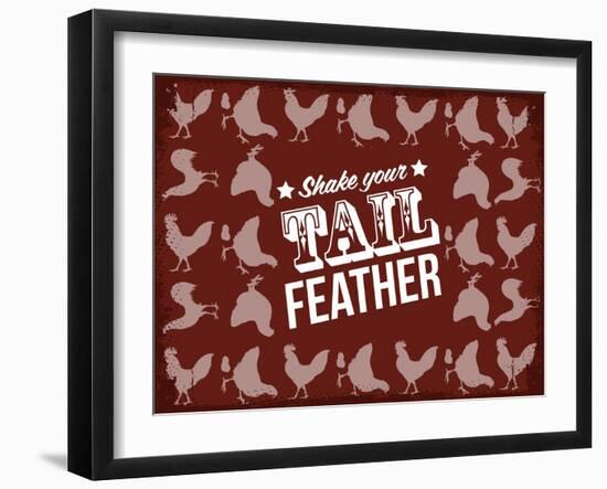 Tail Feather-null-Framed Giclee Print