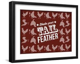 Tail Feather-null-Framed Giclee Print