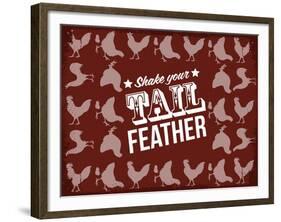 Tail Feather-null-Framed Giclee Print