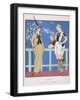 Tailor-Made by Redfern with Draped Skirt with Side Pockets Waistcoat and Jacket-Georges Barbier-Framed Art Print