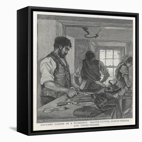 Tailor's Workshop/1890-null-Framed Stretched Canvas