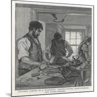 Tailor's Workshop/1890-null-Mounted Art Print