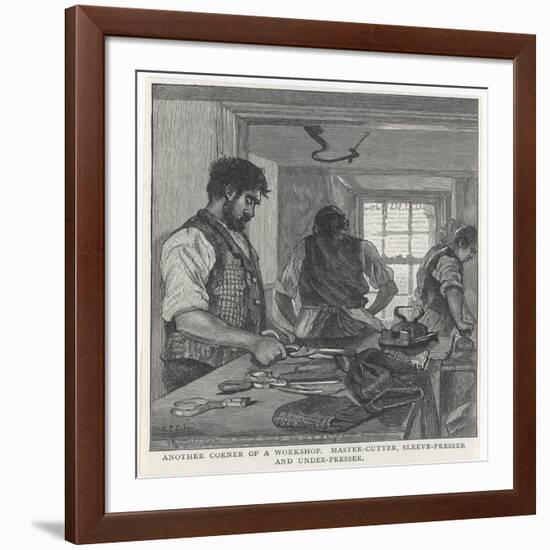 Tailor's Workshop/1890-null-Framed Art Print