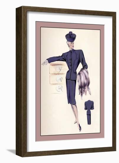 Tailored Soft Suit-null-Framed Art Print