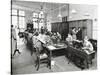 Tailoring Class, Barrett Street Trade School for Girls, London, 1915-null-Stretched Canvas