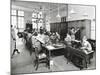 Tailoring Class, Barrett Street Trade School for Girls, London, 1915-null-Mounted Photographic Print