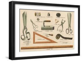 Tailoring Tools-null-Framed Art Print