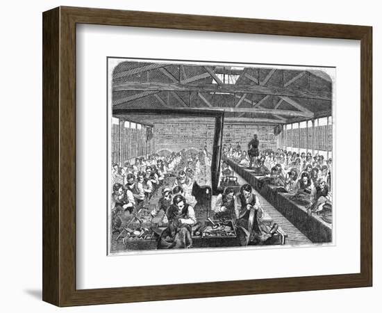 Tailors' and Shoemakers' at Coldbath Fields Prison-null-Framed Art Print