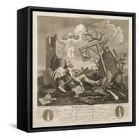 Tailpiece or the Bathos-William Hogarth-Framed Stretched Canvas