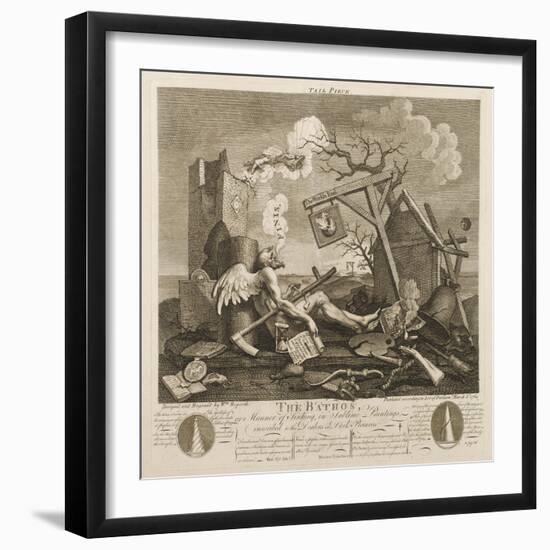 Tailpiece or the Bathos-William Hogarth-Framed Art Print