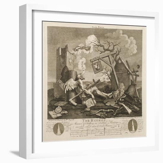 Tailpiece or the Bathos-William Hogarth-Framed Art Print