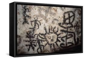 Taino Cave Paintings, Jose Maria Cave-null-Framed Stretched Canvas