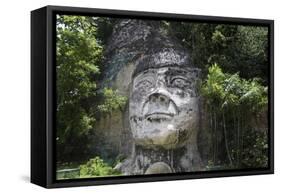 Taino Indian Sculpture, Isabela, Puerto Rico-George Oze-Framed Stretched Canvas