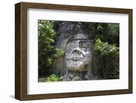 Taino Indian Sculpture, Isabela, Puerto Rico-George Oze-Framed Photographic Print