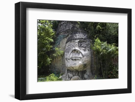 Taino Indian Sculpture, Isabela, Puerto Rico-George Oze-Framed Photographic Print