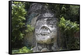 Taino Indian Sculpture, Isabela, Puerto Rico-George Oze-Framed Stretched Canvas