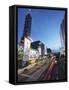 Taipei 101 at Dusk, Taipei, Taiwan, Asia-Ian Trower-Framed Stretched Canvas