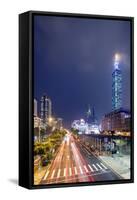 Taipei 101 Building, Taipei, Taiwan, Asia-Christian Kober-Framed Stretched Canvas