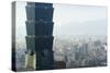 Taipei 101 Building, Taipei, Taiwan, Asia-Christian Kober-Stretched Canvas