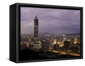 Taipei 101 Skyscraper, Taipei, Taiwan-Michele Falzone-Framed Stretched Canvas