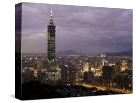 Taipei 101 Skyscraper, Taipei, Taiwan-Michele Falzone-Stretched Canvas