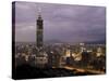 Taipei 101 Skyscraper, Taipei, Taiwan-Michele Falzone-Stretched Canvas