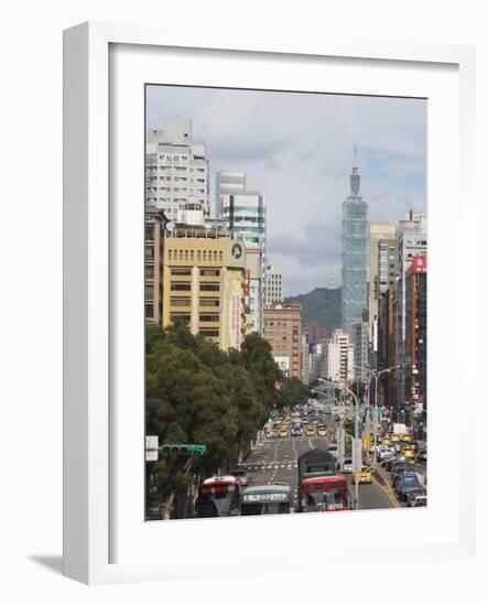 Taipei 101, Taipei, Taiwan, Asia-Ian Trower-Framed Photographic Print