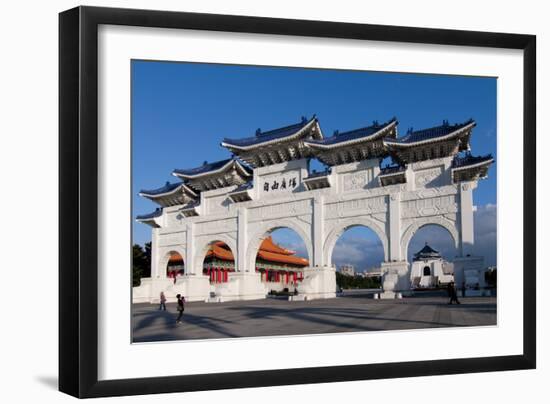 Taipei Chiang Kai Shek Memorial Hall Arch-Charles Bowman-Framed Photographic Print