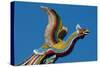 Taipei Colourful Bird Icon On Temple Longshan-Charles Bowman-Stretched Canvas
