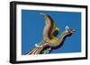 Taipei Colourful Bird Icon On Temple Longshan-Charles Bowman-Framed Photographic Print