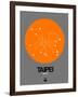 Taipei Orange Subway Map-NaxArt-Framed Art Print