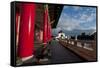 Taipei Red Pillars Chiang Kai Shek Memorial Hall-Charles Bowman-Framed Stretched Canvas