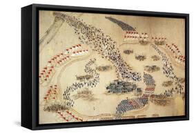 Taiping Rebellion, Contemporary Painting of Imperial Chinese Troops, Tientsin, c. 1850-null-Framed Stretched Canvas