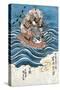 Taira Atsumori (1169-1184)-Toyokuni Utagawa-Stretched Canvas