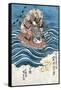 Taira Atsumori (1169-1184)-Toyokuni Utagawa-Framed Stretched Canvas