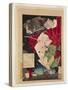 Taira Koremori (Colour Woodblock Print)-Tsukioka Yoshitoshi-Stretched Canvas