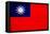 Taiwan Flag Design with Wood Patterning - Flags of the World Series-Philippe Hugonnard-Framed Stretched Canvas