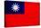 Taiwan Flag Design with Wood Patterning - Flags of the World Series-Philippe Hugonnard-Stretched Canvas