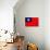 Taiwan Flag Design with Wood Patterning - Flags of the World Series-Philippe Hugonnard-Art Print displayed on a wall