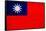 Taiwan Flag Design with Wood Patterning - Flags of the World Series-Philippe Hugonnard-Framed Stretched Canvas