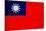 Taiwan Flag Design with Wood Patterning - Flags of the World Series-Philippe Hugonnard-Mounted Art Print