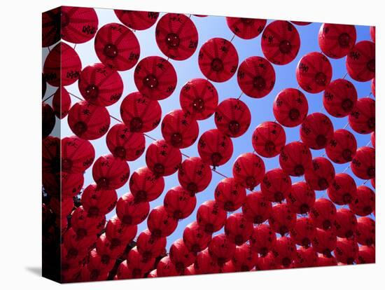 Taiwan, Kaohsiung, Cijin Island, Chinese Lanterns at Tianhou Temple-Steve Vidler-Stretched Canvas