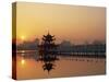 Taiwan, Kaohsiung, Lotus Lake at Sunset-Steve Vidler-Stretched Canvas