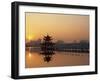 Taiwan, Kaohsiung, Lotus Lake at Sunset-Steve Vidler-Framed Photographic Print